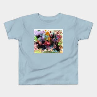 covid..snail and grave yard Kids T-Shirt